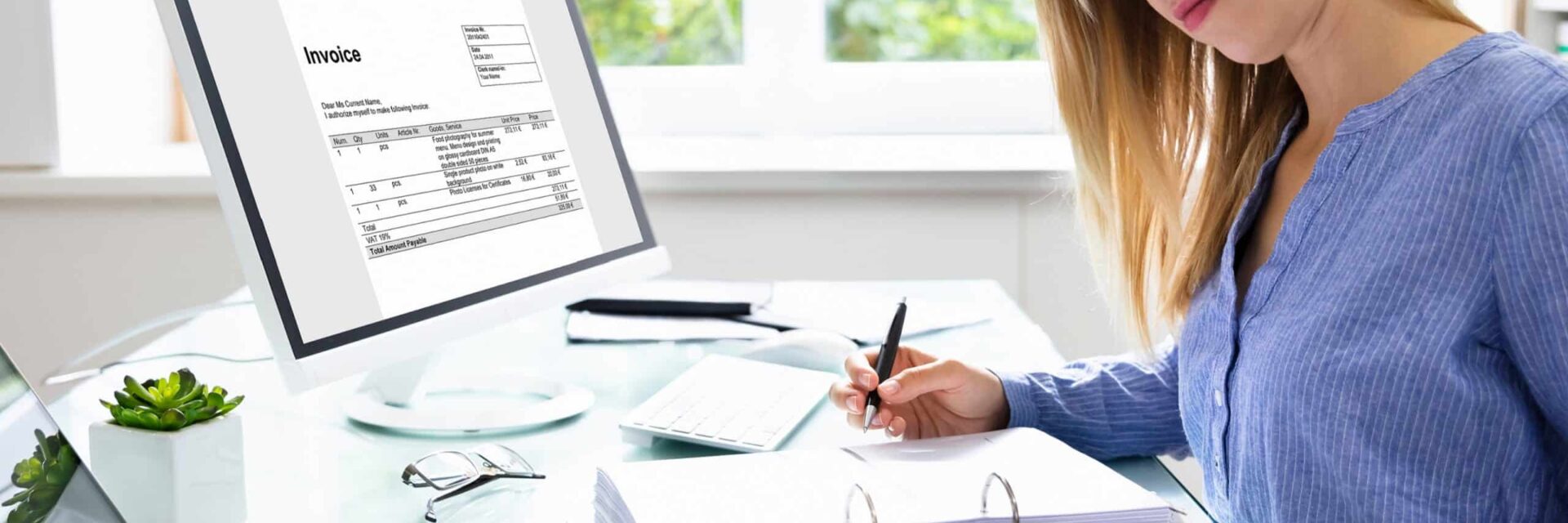 Beitragsbild Eingangssrechnung buchen