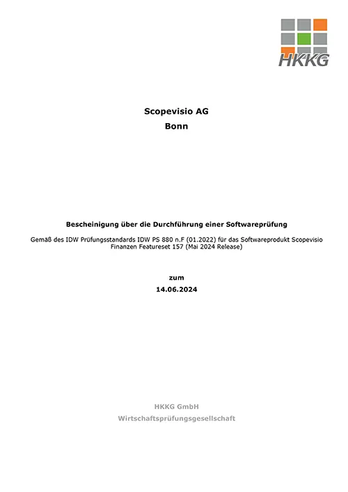 Zertifizierung Bescheinigung IDW PS880 2024
