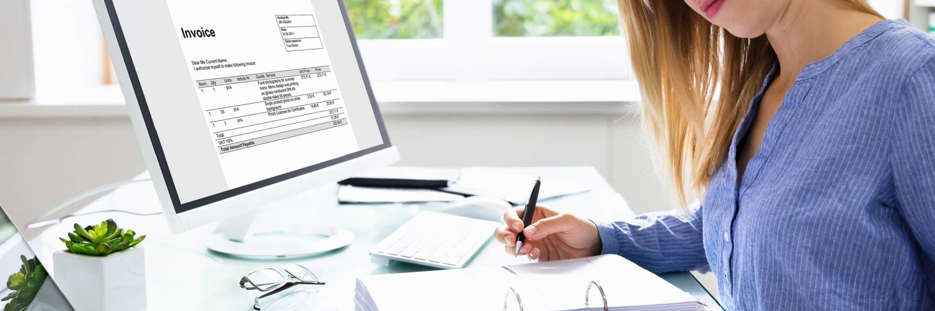 Beitragsbild Eingangssrechnung buchen