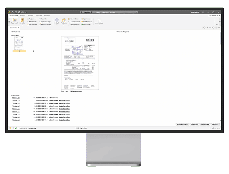 desktop monitor front organisation dms teamwork sicherheit