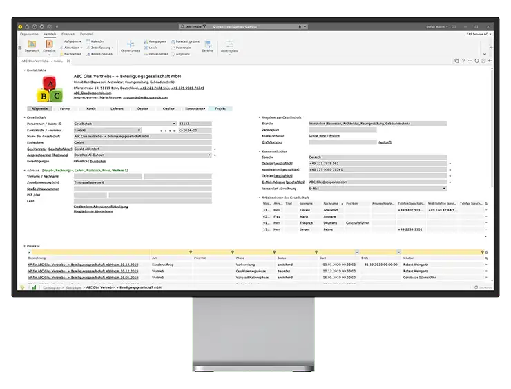 desktop monitor front vertrieb kampagnen informationsvorteil