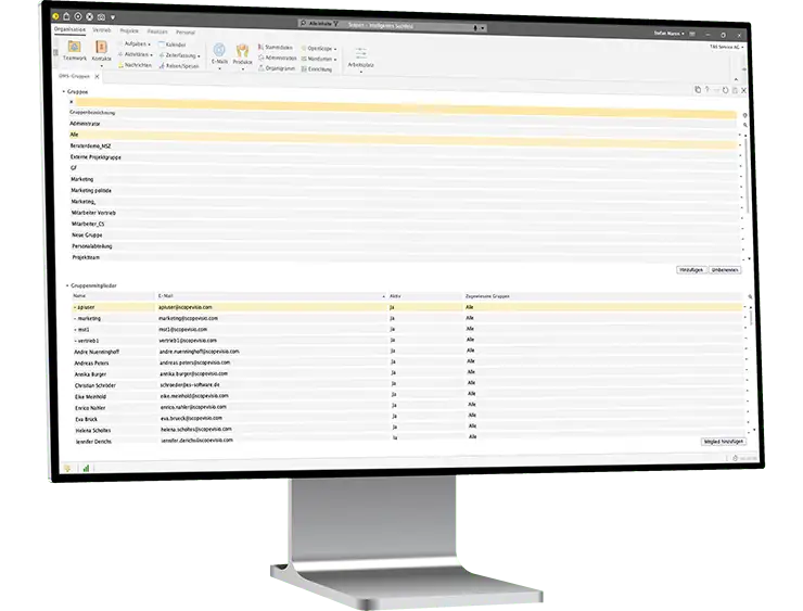 desktop monitor left dms ecm ecollaboration rechte rollen