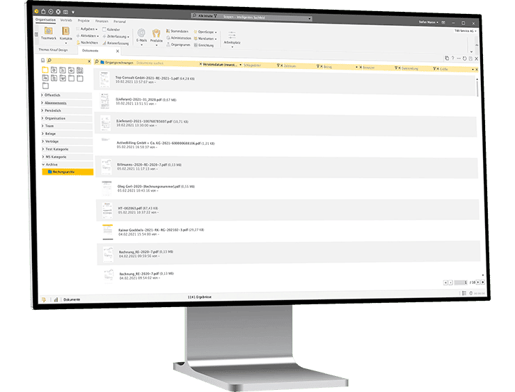 desktop monitor left organisation dms cloudbasiert