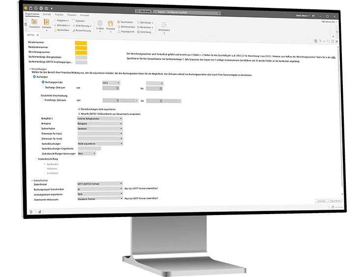 desktop monitor left organisation openscope export