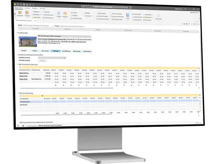 desktop monitor left organisation projekte projektmanagement