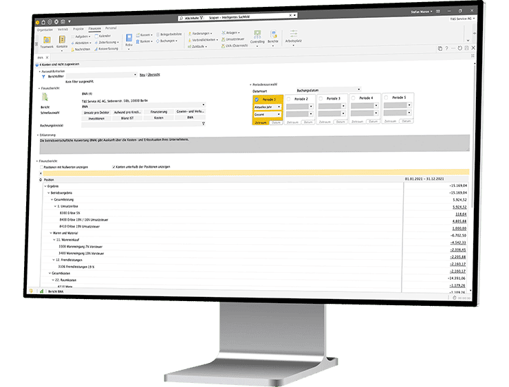 desktop monitor right finanzen berichte integriert