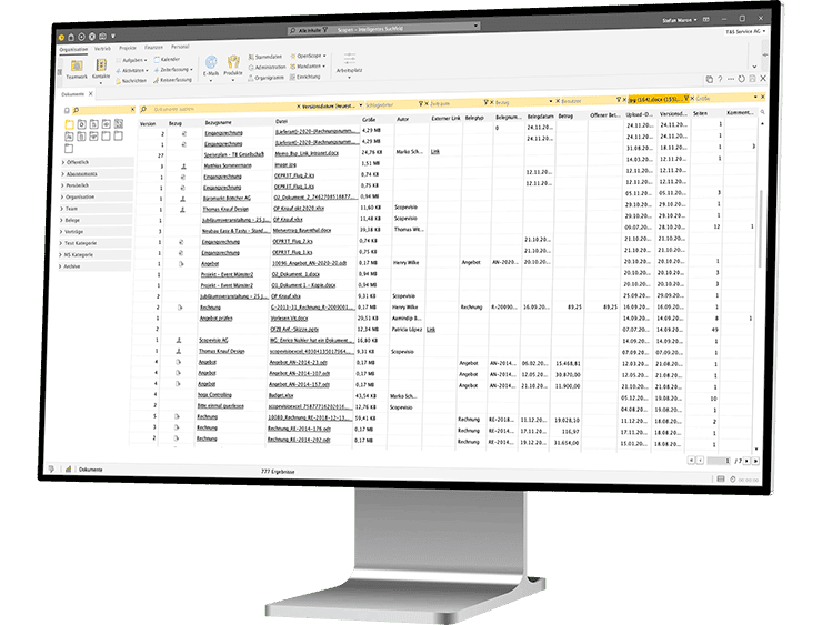desktop monitor right organisation dms teamarbeit