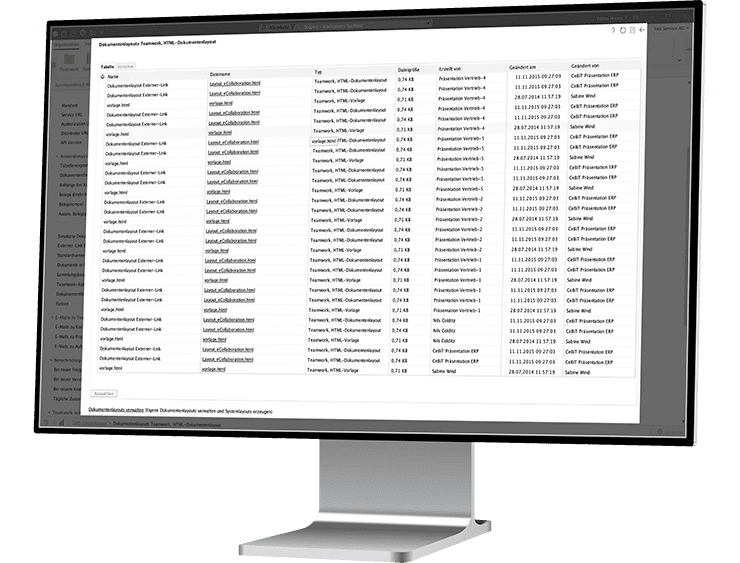 desktop monitor right organisation e mails individualisiert