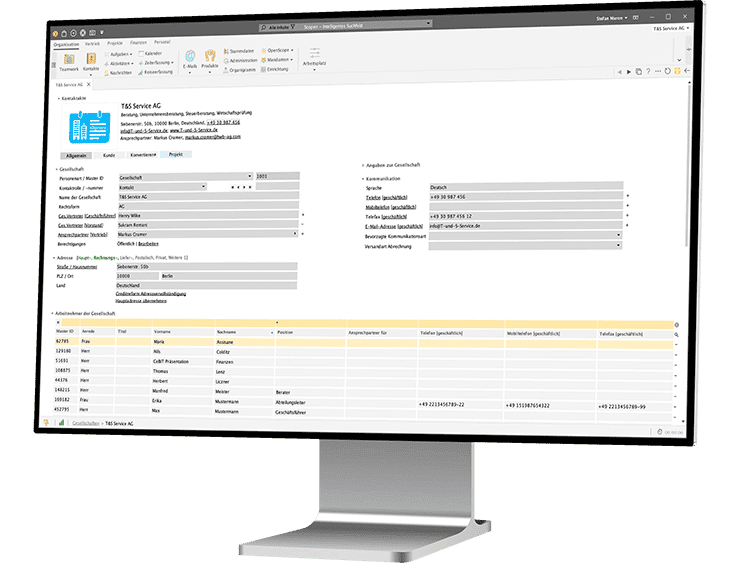 desktop monitor right organisation kontakte bezuege