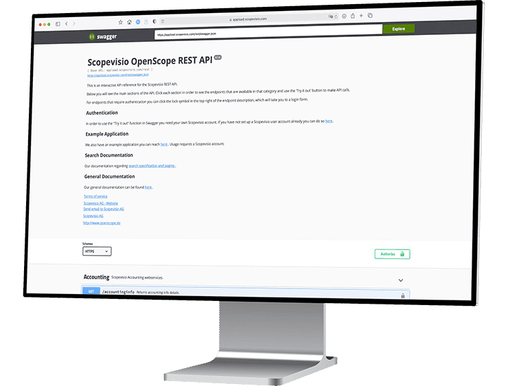 desktop monitor right organisation openscope intergriert