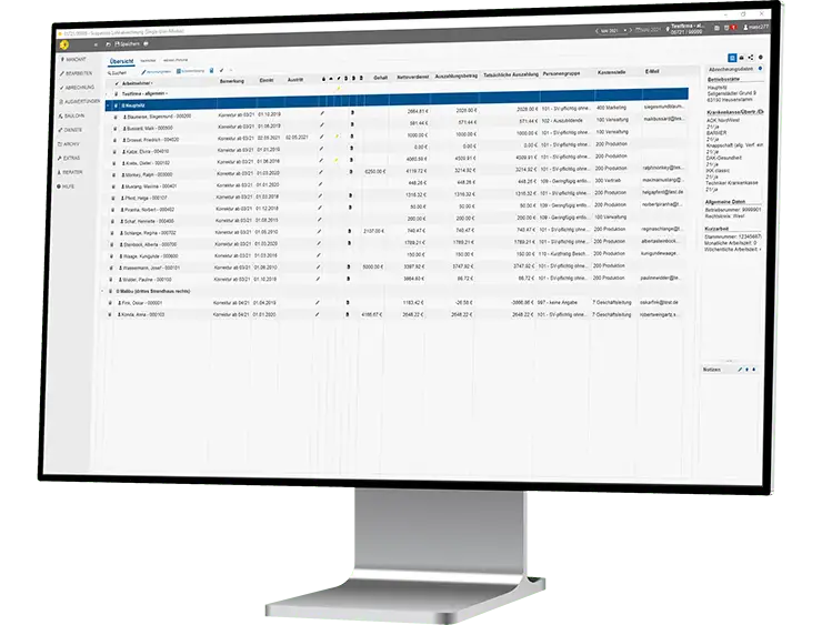 desktop monitor right personal lohn gehalt abrechnungsdaten