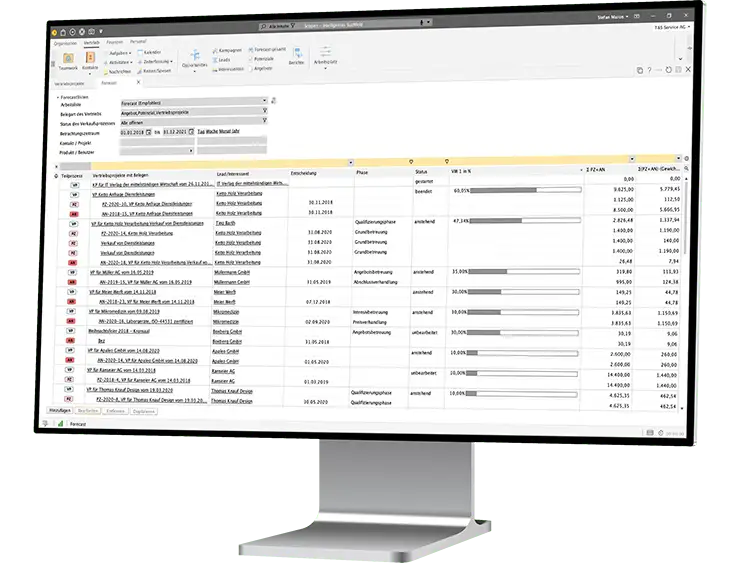 desktop monitor right vertrieb forecast forecast