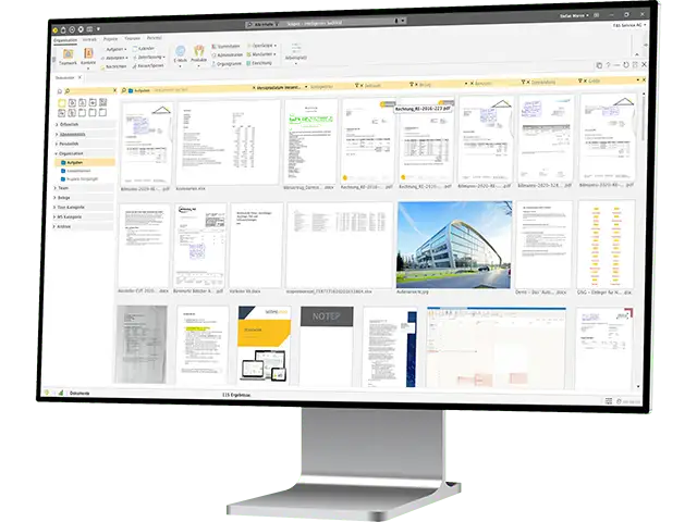 scopevisio desktop monitor header right dms ecm ecollaboration header