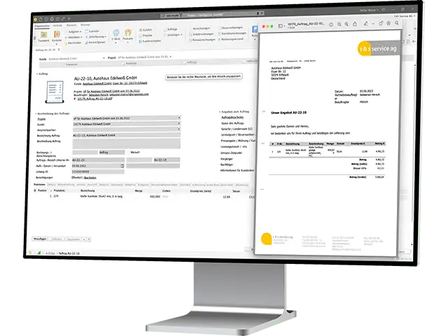 scopevisio desktop monitor header right organisation auftraege header