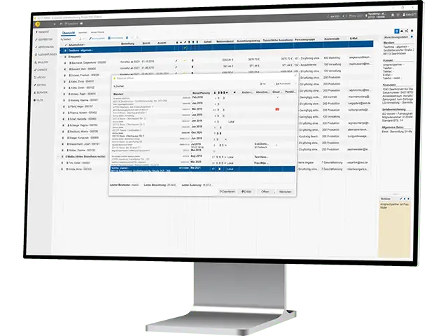 scopevisio desktop monitor header right personal mandant header