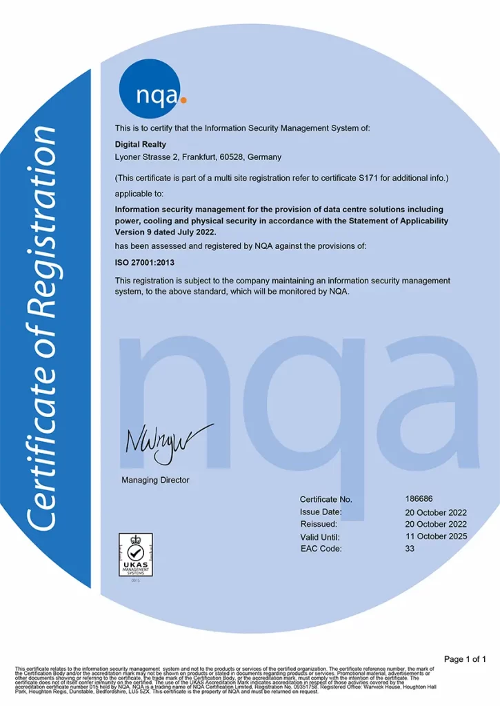 sicherheit zertifizierung 27001